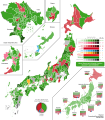 2005 Japanese General Election Winner Vote Share