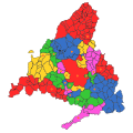 Judicial districts in Madrid province (with municipalities).