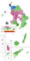 2020 Kagoshima Gubernatorial Election by municipalities and urban wards (in Japanese)