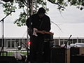 Jesse Valenzuela, lead guitarist for the Gin Blossoms, Indianapolis Motor Speedway, Speedway, Indiana, 2010.