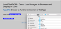 LoadFile4DOM Screenshot of demo for Wikiversity Tutorial https://niehausbert.gitlab.io/loadfile4dom library for learning resource on GitLab
