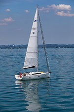 Sailboat on Lake Constance