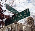 Larch/Brattle Street crossing in Cambridge, Massachusetts