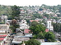 Panoramă din turnul Bisericii Reformate-Calvine a centrului oraşului Panorama seen from the tower of the Reformed Church of the center of the city