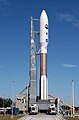 Atlas V 55 at the launch tower Category:Launch towers