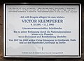 Victor Klemperer, Dorotheenstraße 1, Mitte