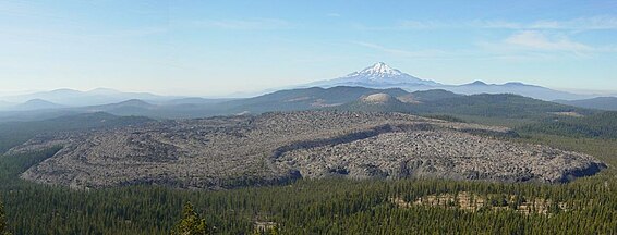 Little Glass Mountain and Mt. Shasta