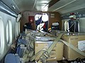 Cargo loaded aboard a Twin Otter.