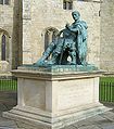 Statue of the roman emperor, outside York Minster (1998)