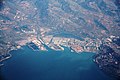 Aerial view of the seaport