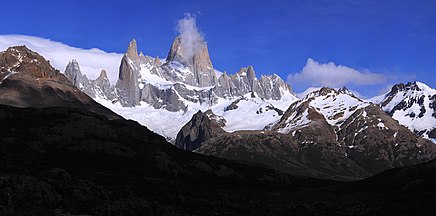 Panorama of Monte Fitz Roy in the morning