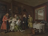 William Hogarth, Marriage à-la-mode: 6. The Lady's Death, c. 1743