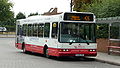 English: Travel Surrey 8420 (W438 CRN), a Dennis Dart SLF/East Lancs Spryte, in Staines bus station, Surrey, just after arriving on route 426 (and therefore soon to make the next 446 departure). 8420 was branded for route 441 to Heathrow, but after the rules of the London London low emission zone were tightended, the bus was no longer able to run to Heathrow, so spent a few weeks allocated to routes 426 and 446 instead. The bus brought dual doors to many places that would not have seen them for years.