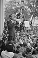 Kennedy speaking to a crowd, June 1963