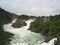 English: Waterfalls of the Göta älv in Trollhättan. Svenska: Trollhättefallen på Fallens dag.