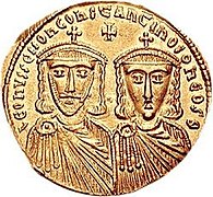 Solidus of Leo IV the Khazar & Constantine VI.jpg