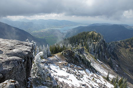 Mountain view of the protected landscape area around Tegernsee, Bavaria © Julie Fleischer