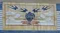 Jugendstil tile tableau at railway station Haarlem