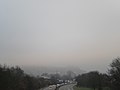 A grey foggy winter day in Marburg (Europe)