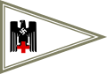 Kfz.-Stander eines DRK-Bereitschaftsführers (Vehicle pennant for a leader of a DRK alert-unit)