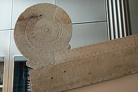 Hekatonpedon, sima, termination of a gutter, 570 BC, ACMA 3958, 190711.jpg