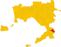 Map of comune of Lettere (Metropolitan City of Naples, region Campania, Italy).svg