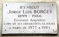 Memorial plaque in Paris