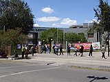 Centro de votación durante el plebiscito nacional de Chile de 2020 en la comuna de Cerrillos.