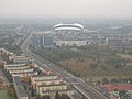 Panorama części osiedla Grunwald oraz widok na Stadion Miejski