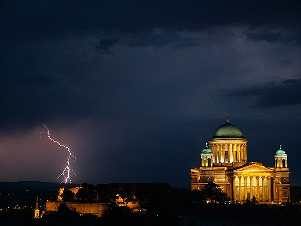 Cathedral St. Adalbert (Basilica), Esztergom, Szent István Square) Author: Krisch