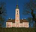 Monastery church of Birnau with rich rococo interior