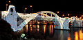 William Jolly Bridge illuminated as part of Inhabitat.