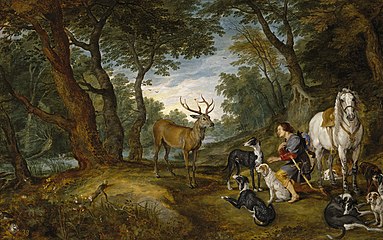 Miracle of Saint Hubert (by Brueghel and Rubens)