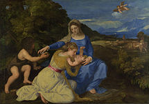 Madonna and Child with the Infant Saint John and a Female Saint or Donor ('The Aldobrandini Madonna')