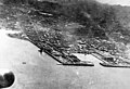 Major General James Doolittle’s raid on Tokyo. Flying over Yokosuka Japan Naval base. Photo taken from B-25, April 18, 1942