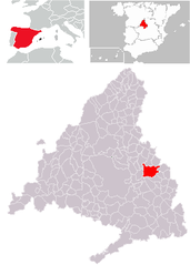 Situación de Alcalá de Henares / Location of Alcalá de Henares