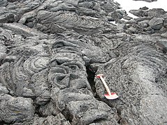 Pahoehoe lava of Askja