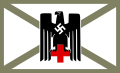 Kfz.-Flagge für einen DRK-Amtschef (stv.), DRK-Landesführer (stv.), DRK-Inspekteur (stv.)