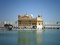 Amrit Sarovar surrounding the Harminder sahib.