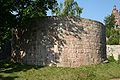 Reichsburg Kyffhausen, runder Bergfriedstumpf der Unterburg, Thüringen