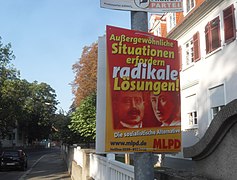 Worms- Wahlplakat der Marxistisch-Leninistischen Partei Deutschlands (MLPD) zur Bundestagswahl 2009 27.9.2009.jpg