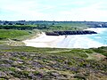 La plage de Lostmarc'h vue du nord