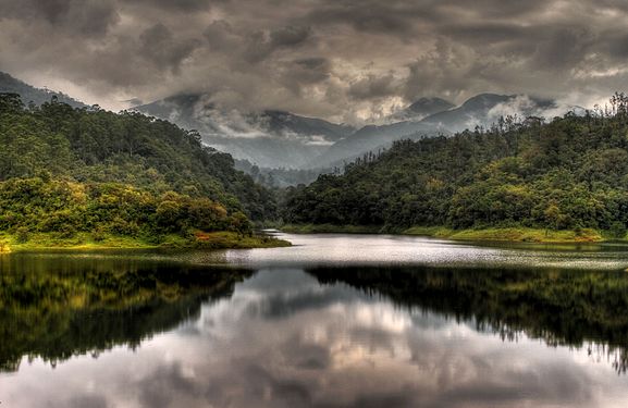 This Picture is taken behind Nirar Dam at Valparai, Tamil nadu overlooking the beautiful Annamalai R.F division (Indra Gandhi Wildlife Reserve). JohnJoelraj