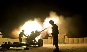 26 Regt Royal Artillery Night Firing At Camp Bastion MOD 45157873.jpg