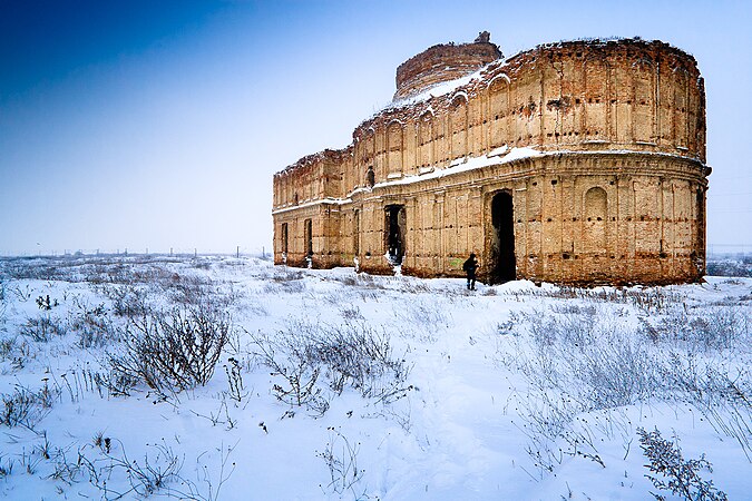 1: Winter picture of Chiajna Monastery. The monastery is situated on the outskirts of Bucharest. Mihai Petre