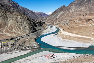 Zanskar and Indus river confluence