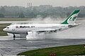 Mahan Air A310-300 reversing at Düsseldorf International Airport