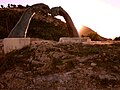 Mirador del Bellveret. Obra de Manuel Boix dedicada a la Pilota valenciana