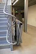 Stairlift in the Flossenbürg concentration camp memorial 02.jpg