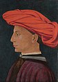 Masaccio, A Young Man in a scarlet turban, 1425-1427